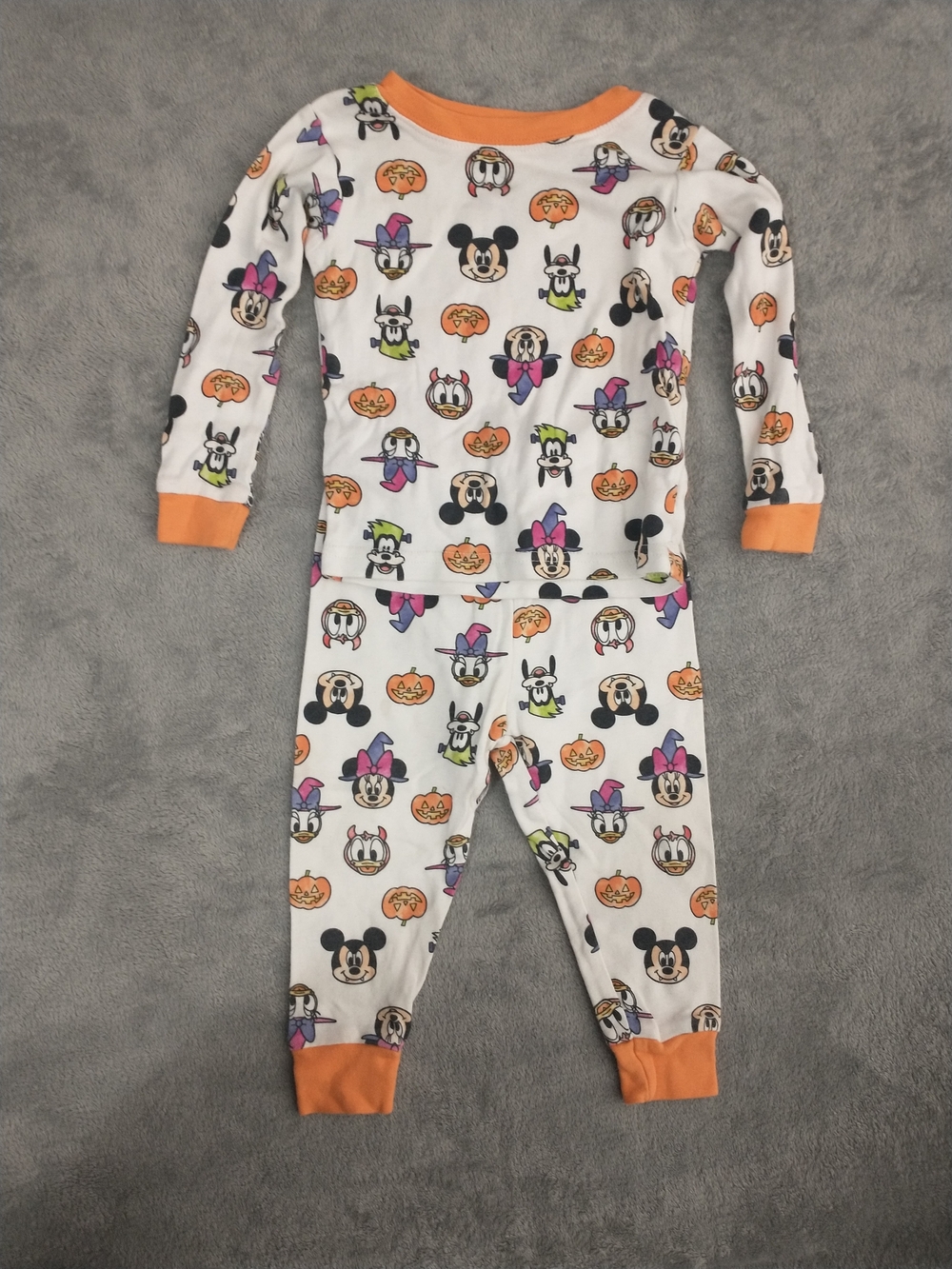 Kids - 2T - Disney (RN#87652) Mickey & Minnie Mouse Halloween 2-Piece Pajama Set